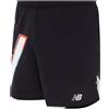 New Balance Short Running 5in Impact Nero Bianco Uomo S