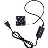 JZK 40mm USB 5V Ventola di Raffreddamento con 3 velocità Regolabili di Ventilazione in Custodia del Computer, Stampante 3D, Video Audio Fai da Te Caso, TV Box, Amplificatore di Potenza