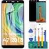 SRJTEK Incell Schermo LCD per Samsung Galaxy A7 2018 per Samsung A7 2018 Sostituzione Schermo LCD SM-A750F Touch Digitizer Assembly SM-A750G, SM-A750C, SM-A750X, SM-A750N Kit di Riparazione (Nero)