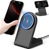 Rose-Rider Caricatore Wireless Mag Safe, Stazione Di Ricarica Wireless Magnetica, Supporto per Caricatore Mag-Safe Veloce Compatibile con iPhone 17 16 15 14 13 12 Series, AirPods Pro 2 3, AirPods 2 3 4