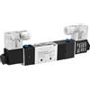 Heschen Elettrovalvola pneumatica elettrica, 4V230-08C, 220VAC, PT1/4'', 5 vie 3 posizioni, CE