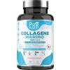 Pure Lab Nutrition Collagene Marino Idrolizzato Tipo 1 e 2 + Acido Ialuronico + Biotina & Coenzimi Q10 + Vitamine C, A, E, B9 - Cura di 2 Mesi, 60 Compresse da 1000mg - Pelle, Articolazioni, Capelli & Anti-età