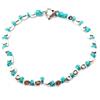 Spadarella Gioielli VLNET ® | Bracciale Spadarella Unisex | Argento 925 + Cotone Nautico Turchese | Pepite Diametro 5 mm | Fatto a Mano in Italia | Lunghezza 19 cm