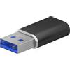 AISENS - A108-0678 - Mini adattatore USB 3.2 Gen2 / USB 2.03A, Tipo USB-C/H-A/M, Nero