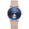 Paul Hewitt Orologio uomo acciaio Breakwater Line Navy Sunray - Orologio da polso uomo (argentato), Orologio elegante uomo con quadrante navy e cinturino in pelle color sabbia