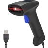 Atlantis A08-LD190-2D Lettore Codici a Barre Barcode reader scanner 1D e 2D Ottico (640x480), 60fps, legge da smartphone e display, codice farmaceutico, collegamento USB, guida rapida.