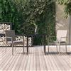 Vidaxl Set Salotto Giardino 3 pz con Cuscini Nero e Grigio Polyrattan