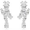 SWAROVSKI ORECCHINI MATRIX BIANCO, PLACCATURA RODIO 5700418