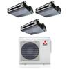 Mitsubishi Electric Climatizzatore Condizionatore MITSUBISHI Trial Split 9+9+12 Serie SEZ-M CANALIZZATO Inverter CANALIZZABILE Con MXZ-3F68VF WI-FI OPTIONAL 9000+9000+12000 A++/A+ R-32