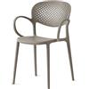 Connubia SEDIA ABBY CB2194 FORATA CON BRACCIOLI CONNUBIA