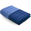 Caleffi - Copriletto-trapuntato Modern Tinta Unita Singolo Blu