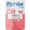 Monge Grill STERILISED VEAL, cibo umido per gatti sterilizzati (cibo per gatti di vitello di alta qualità, alto contenuto proteico, ricetta di alta qualità, cibo gustoso, senza cereali, 85 g)