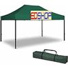 CILVANI SRL GAZEBO 3x4.5 VERDE E PROFESSIONALE IMPERMEABILE GAZEBO PROF RICHIUDIBILE VERDE 3X4,5 mt PIEGHEVOLE RAPIDO AUTOMATICO FISARMONIC