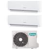 Hisense Climatizzatore Condizionatore Hisense Dual Split Inverter serie IQ PLUS 9+9 con 2AMW42U4RGC R-32 Wi-Fi Integrato 9000+9000