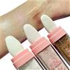 ROSPRETTY Polvere Glitter per Capelli e Corpo ROSPRETTY 3pcs,Evidenziare Cipria per il viso Fard ad alta luce Sparkly Fard ad alta luce Evidenziare,per viso Corpo Capelli Fata Polvere,Bianco+Rosa+Bronzo