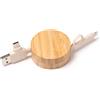 Cavo Di Ricarica Estendibile In Bamboo E Fibra Di Frumento Artur personalizzate o neutre