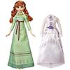 Disney Frozen Hasbro Disney Frozen Bambola con 2 Completi, Camicia da Notte Verde e Abito Bianco Ispirato al Film, Giocattolo per Bambini dai 3 Anni in Su, Multicolore, E6908