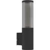 Eglo Lampada esterna Salle, applique per esterni, in alluminio nero e plastica, luce per esterno con attacco E27, IP54