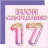 Stuff4 17° Biglietto Auguri Compleanno Ragazze