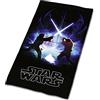 Tex Idea Star Wars - Asciugamano da bagno Yoda Luke Lea, 75 x 150 cm
