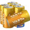 Varta 4114101306 Longlife Batteria Alcalina ,Mezzatorcia C LR14, Confezione da 6 Pile - il design può variare, Confezione risparmio