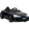 HOMCOM Macchina Elettrica per Bambini 5 Anni con Licenza Audi, Telecomando e Musica, Nera