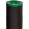 Adatto-M T770018 Gettacarte antifuoco corpo metallo nero coperchio Verde 50 litri