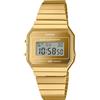 Casio Cronografo vintage con sveglia digitale serie a700 - oro A700WEVG-9AEF