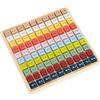 small foot 11163 Kunterbuntes 1x1 Educare in legno, con 81 cubi numerici per imparare il piccolo 1x1, da 3 anni in poi