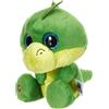 NICI Dragon Ball Glubschis Drago McDamon 15 cm, Peluche con Grandi Occhi Glitterati, Colore Verde, One Size, 45555