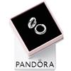 PANDORA Essence Orecchini a cerchio huggie in argento Sterling