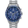 Breil Orologio UOMO TYLER quadrante MONO-COLORE BLU movimento CRONOGRAFO QUARZO e BRACCIALE ACCIAIO ARGENTO TW2058