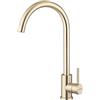 GRIFEMA G4008Y Irismart-Rubinetto da Cucina Alto, Miscelatore Monocomando per Lavello, Acciaio Inox, Oro [Exclusiva Amazon] [Esclusiva Amazon]
