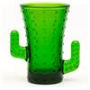 CKB LTD - Bicchierini da liquore a forma di cactus e tequila, confezione da 4 pezzi, 50 ml, in vetro colorato verde