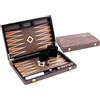 Engelhart - 250546 - Backgammon Deluxe 15 Pollici - Impiallacciatura in Radica di Noce Verniciata - Gioco da Tavolo di Lusso