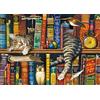 Schmidt Spiele 59991 Gatto sullo scaffale, puzzle da 1000 pezzi, Multicolore, one Size