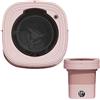 Generic Pieghevole Lavatrice Centrifuga Lavatrice Con Tubo Di Scarico Mini Lavatrice Portatile 13L 15L 16L Per Camper Campeggio Viaggi Appartamenti(Pink,16L/4.22GAL)