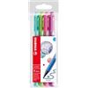 STABILO pointMax - Fineliner Premium - Astuccio da 4 Spring - Colori assortiti