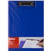 Apli - 17205, Portablocco Con Copertina, Blu, A4