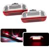 njssjd Bianco + Rosso Canbus LED Porta Anteriore Cortesia Luci di benvenuto per V.olks Golf MK5 MK6 MK7 Plus T/iguan MK1 MK2 S/cirocco MK3 Touran J/etta Eos Arteon Led Porta Passo Lampade Benvenuti