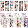 Habett Adesivi per Bambini, 920+ Stickers 3D per Puffy Adesivi per Regali Gratificanti Scrapbooking Inclusi Camion, Unicorno, Animali, Pesci, Dinosauri, Numeri, Frutta e Altro (36 Fogli)