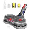 Yivy Spazzola Lavapavimenti per Dyson Aspirapolvere V12 Detect Slim, V12 Silm Testa di Mocio Elettrico, V10 Digital Slim Tergicristallo Incluso Serbatoio dell'Acqua e 6 Microfibra+4 Ciniglia Panni