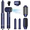 LIROPAU Air Styler, Spazzola Asciugacapelli 110000 RPM 20m/s Asciugacapelli Multifunzione, Hair Styler Curly Hot Air Styler, Capelli Curler Negativo Agli ioni Negativi, Volumizzante, Lisciante (Blu)