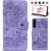 Bxithnr Cover Samsung Galaxy A55 5G Flip Custodia in Pelle Samsung A55 5G Case Portafoglio con [Protezione Completa] [Carta Fessura] [Supporto] Magnetica Cover a Libro per Samsung Galaxy A55 5G - Viola