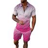 Generic Uomo Tuta Corta Estiva, Sportive Vintage Moda Cotone Tuta Maglietta da Uomo Ragazzo Casual Tute da Ginnastica Uomo Camicia e Pantaloncini Tuta a Manica Corta Camicia