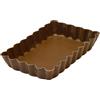 Gobel 120 x 75 mm, Rivestimento Antiaderente, tortiera Rettangolare Tarteform, 12 Pezzi, Marrone