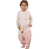 HAHASHOW Sacco Nanna con Piedini Sacco a Pelo per Bambini 5-6 Anni Rosa