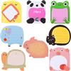 Tashce 24 Pezzi Blocchetti Memo Adesivi 480 Fogli Animali Sticky Notes Mini Foglietti Adesivi Colorate Note Adesive per Ufficio, Scuola, Regalini Festa Compleanno, Regali per Studenti Bambini