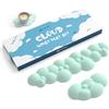 ATTACK SHARK Poggiapolsi per Tastiera e Mouse a Forma di Nuvola con set di Sottobicchieri,Base Ergonomica e Antiscivolo, Supporto per Cuscino da Polso Ultra Morbido per Digitazione/Gioco-Verde Chiaro