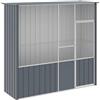 vidaXL Gabbia per Uccelli Antracite 215x78x200 cm in Acciaio Zincato